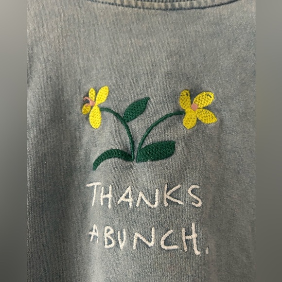 Urban Outfitters “Thanks A Bunch” Crewneck Sweatshirt - Sz S Oversized - Picture 10 of 10